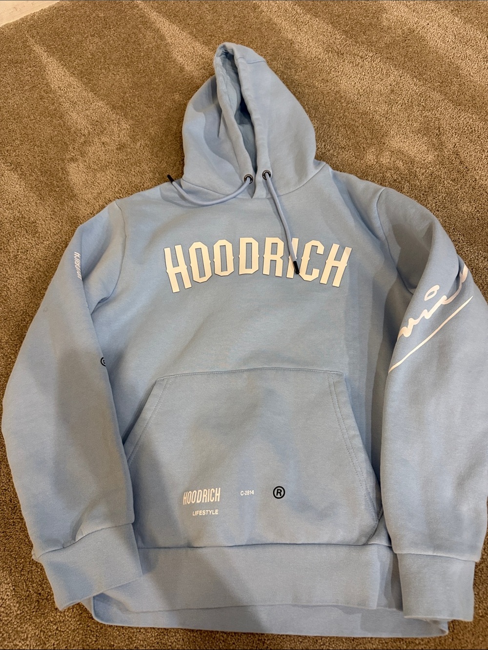 Hoodrich Men’s Light Blue Crewneck Hoodie